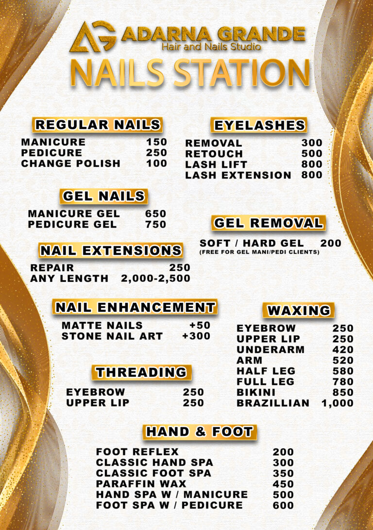 AG MENU NAILS
